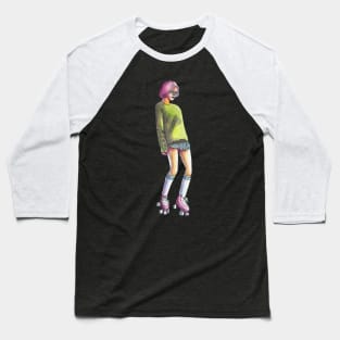 Skater-Girl Baseball T-Shirt